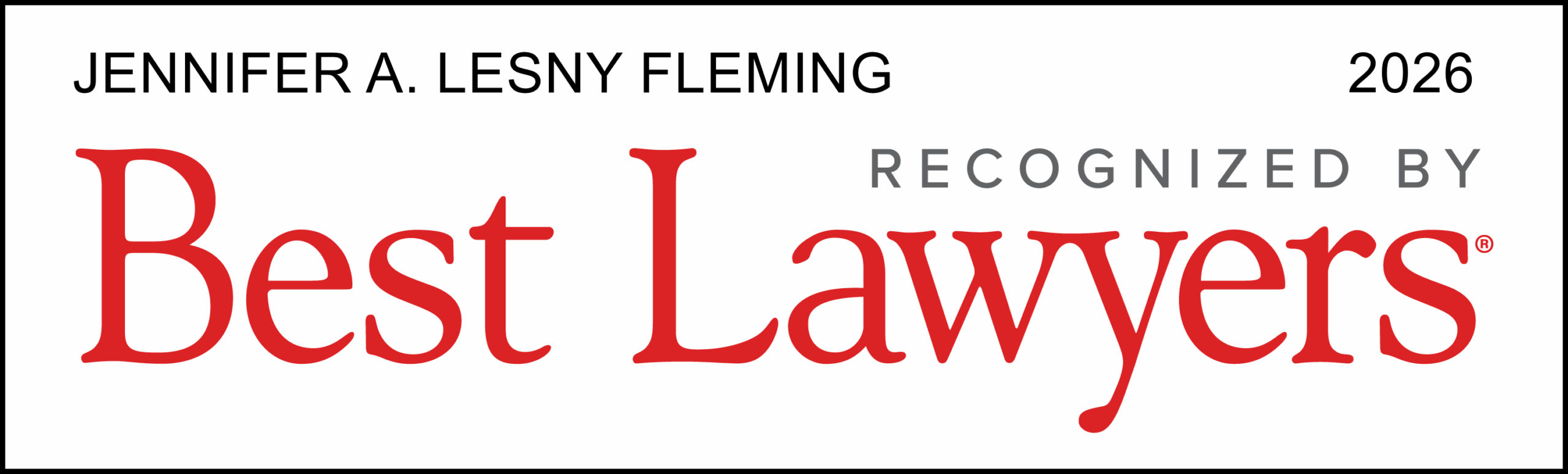 Best Lawyers - Jennifer A Lesney Fleming